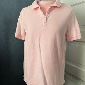 Croft and Barrow Women's Polo Shirt Size L Pink
